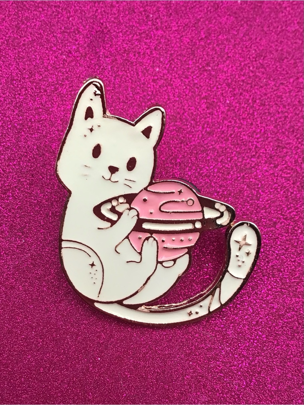 Planet Cat Enamel Pin